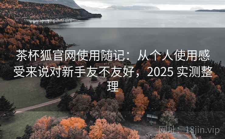 茶杯狐官网使用随记：从个人使用感受来说对新手友不友好，2025 实测整理