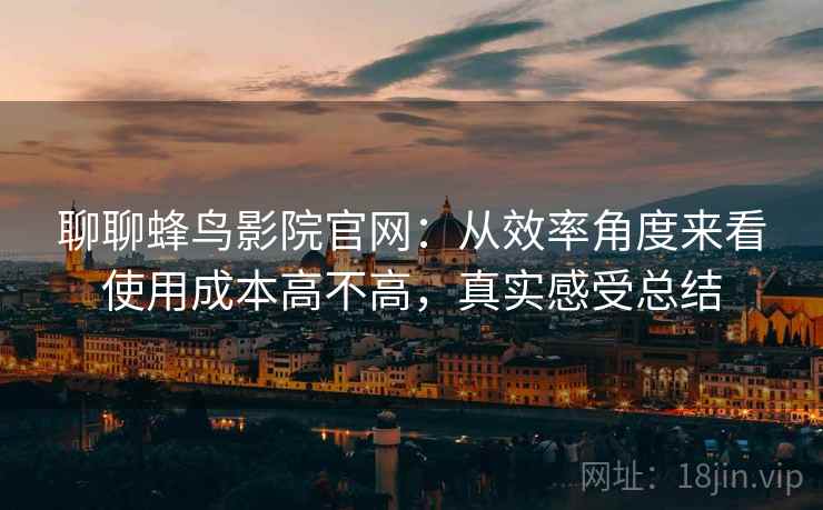 聊聊蜂鸟影院官网：从效率角度来看使用成本高不高，真实感受总结