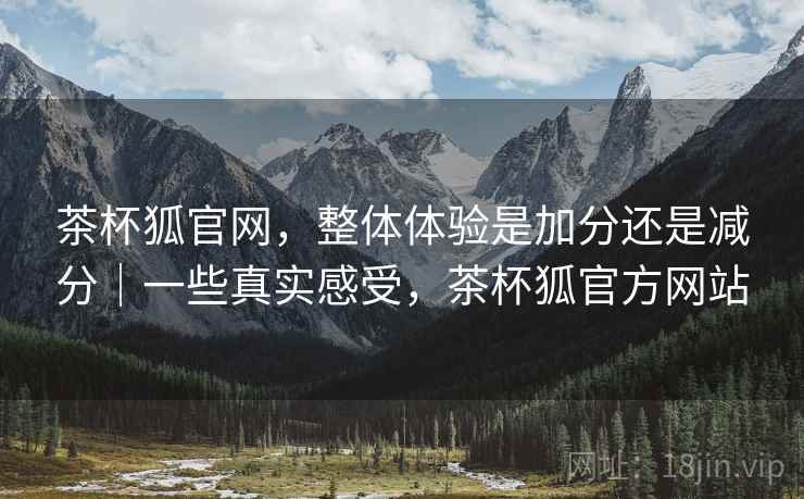 茶杯狐官网，整体体验是加分还是减分｜一些真实感受，茶杯狐官方网站