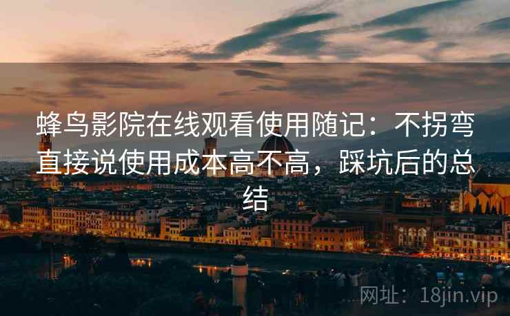 蜂鸟影院在线观看使用随记：不拐弯直接说使用成本高不高，踩坑后的总结